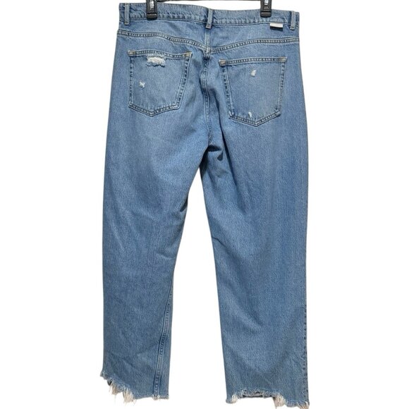 Boyish by Her Womens 32 The Tommy Straight Leg Authentic Distressed Blue Jeans - Picture 5 of 16